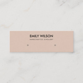ピーシンプルチピンククラフトスタッドイヤリング表示ロゴ スキニー名刺