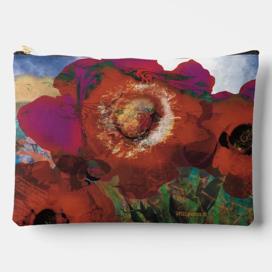 ピーシンポピー大きなポーチ アクセサリーポーチ (正面)