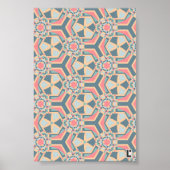 ピーシーなピンクのイスラム様式 ポスター (正面)