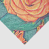 ピーシーバラの水彩及びペンシルアート 薄葉紙 (詳細)