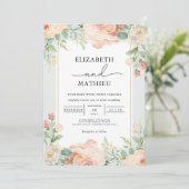 ピーシーフローラフローリ結婚ッシュ 招待状 (スタンド正面)