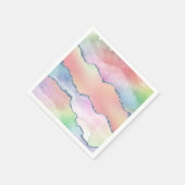 ピーシー・アゲート |かわいらしソフトパステル水の色グラデーション スタンダードカクテルナプキン (角)