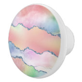 ピーシー・アゲート |かわいらしソフトパステル水の色グラデーション セラミックノブ (右)