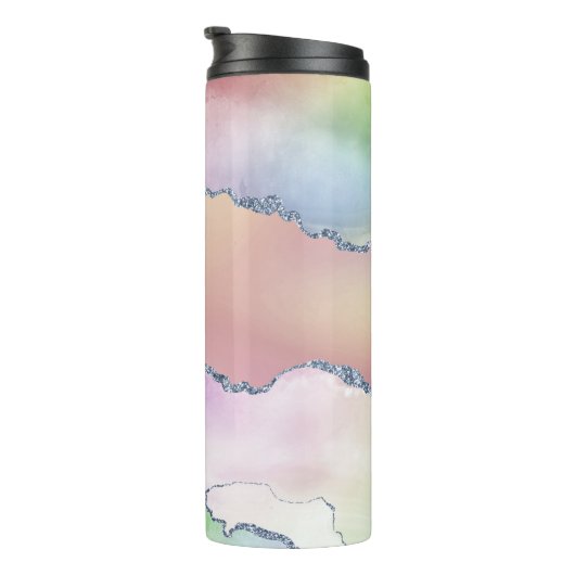 ピーシー・アゲート |かわいらしソフトパステル水の色グラデーション タンブラー (回転右)