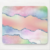 ピーシー・アゲート |かわいらしソフトパステル水の色グラデーション マウスパッド (正面)