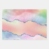 ピーシー・アゲート |かわいらしソフトパステル水の色グラデーション ラッピングペーパーシート (正面2)