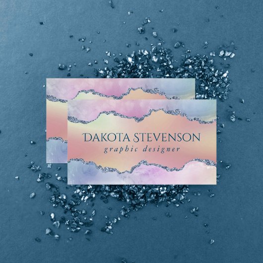 ピーシー・アゲート |ソフトかわいらしパステルグラデーションブランディング 名刺