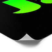 ピースとラブとジャズとかのプリント ポスター (角)