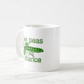 ピースにチャンスをやる Funny Peace マグカップ 冗談 (正面左)