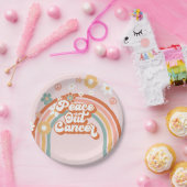 ピースアウトがんヒッピー虹 ペーパープレート (パーティー)