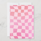 ピースアウトの独身の数字 招待状 (裏面)