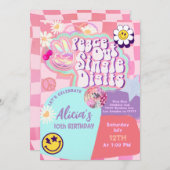 ピースアウトの独身の数字 招待状 (正面/裏面)