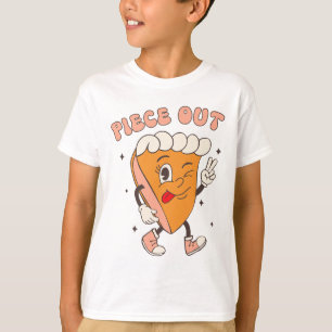 ピースアウトパンプキンパイレトロ感謝祭秋グロオ Tシャツ