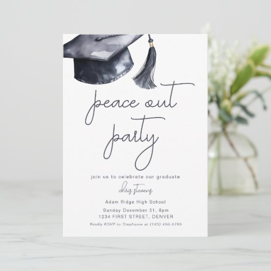 ピースアウトパーティー卒業パーティー招待状 招待状 (スタンド正面)