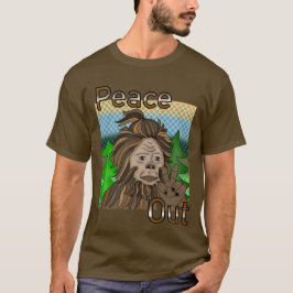 ピースアウトビグフットサスカッチ Tシャツ