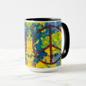 ピースアウトマグ マグカップ (正面右)