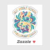 ピースアウトミドルハローハイスクール絞り染め シール (シート)