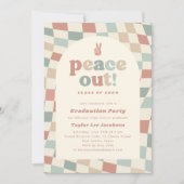 ピースアウトレトロGroovy 70s卒業パーティー 招待状 (正面)
