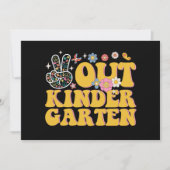 ピースアウト幼稚園グルービー学校の最終日 招待状 (正面)