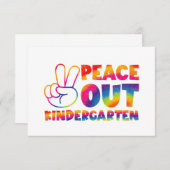 ピースアウト幼稚園絞り染め最終日 サンキューカード (正面/裏面)