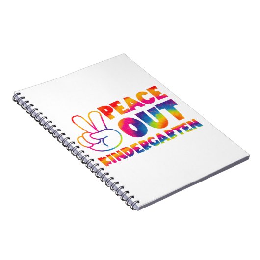 ピースアウト幼稚園絞り染め最終日 ノートブック (右側)