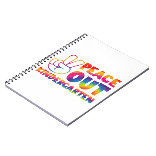 ピースアウト幼稚園絞り染め最終日 ノートブック (左側)