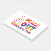 ピースアウト幼稚園絞り染め最終日 ポストイット (アングル)