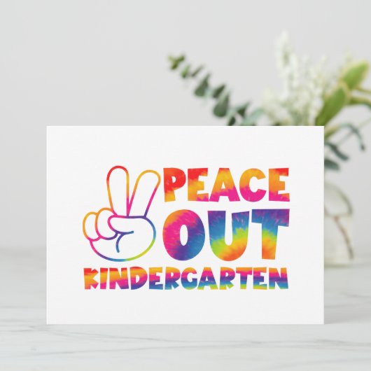 ピースアウト幼稚園絞り染め最終日 案内状 (スタンド正面)