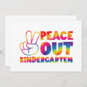 ピースアウト幼稚園絞り染め最終日 案内状 (正面/裏面)