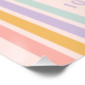 ピースアウト独身のデジット虹10誕生日 ポスター (コーナー)