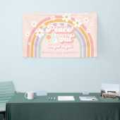 ピースアウト独身のデジット虹10誕生日 横断幕 (トレードショー)