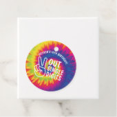 ピースアウト独身の桁数絞り染め10誕生日 フェイバータグ (インサイチュ)