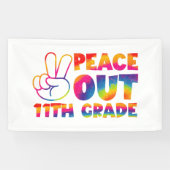 ピースアウト第11級絞り染め第11級 横断幕 (横)