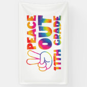 ピースアウト第11級絞り染め第11級 横断幕 (縦)