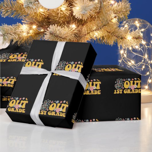 ピースアウト1年生のGroovy学校の最後の日 ラッピングペーパー (クリスマス)