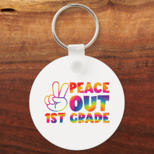 ピースアウト1年生絞り染め最終日1年生 キーホルダー