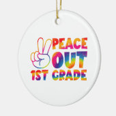 ピースアウト1年生絞り染め最終日1年生 セラミックオーナメント (左)