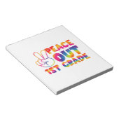 ピースアウト1年生絞り染め最終日1年生 ノートパッド (アングル)