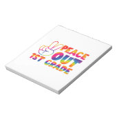 ピースアウト1年生絞り染め最終日1年生 ノートパッド (回転)