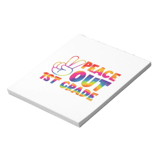 ピースアウト1年生絞り染め最終日1年生 ノートパッド (回転)