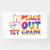 ピースアウト1年生絞り染め最終日1年生 横断幕 (横)
