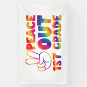 ピースアウト1年生絞り染め最終日1年生 横断幕 (縦)