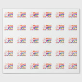 ピースアウト10年生絞り染め最終日10年生 ラッピングペーパー (フラット)