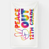 ピースアウト12年生絞り染め12年生 横断幕 (縦)