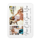 ピースアウト2枚の写真キープサケグラード発表 マグネット (縦)