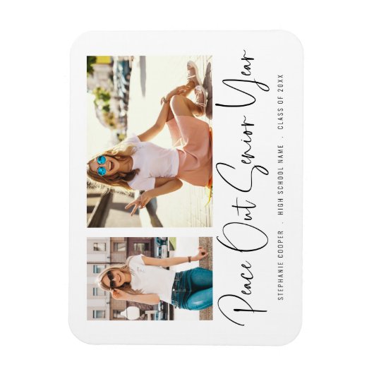 ピースアウト2枚の写真キープサケグラード発表 マグネット (縦)