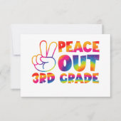 ピースアウト3年生絞り染め最終日3年生 サンキューカード (正面)