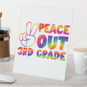 ピースアウト3年生絞り染め最終日3年生 台座サイン (インサイチュ)