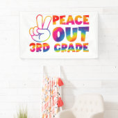 ピースアウト3年生絞り染め最終日3年生 横断幕 (インサイチュ)