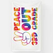 ピースアウト3年生絞り染め最終日3年生 横断幕 (縦)